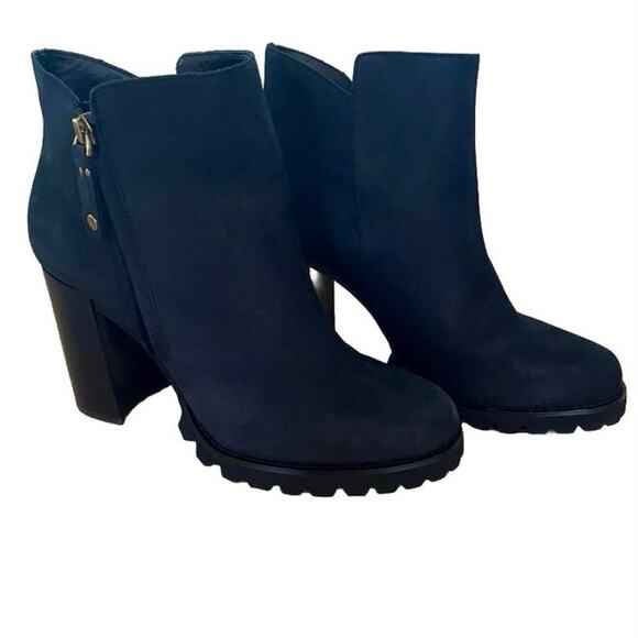 EUC Gibson & Latimer Jada leather platform lug sole booties 9.5 utility punk emo - Picture 5 of 11